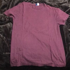 Red burgundy t-shirt